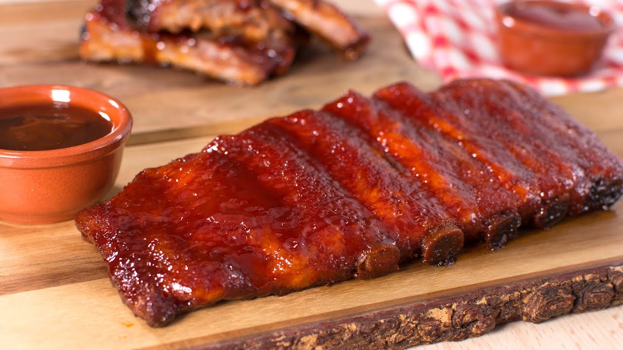 costillas al horno barbacoa y miel