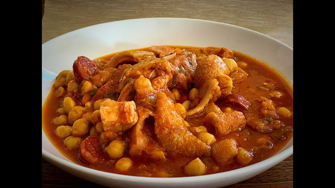 recetas de callos preparados con garbanzos