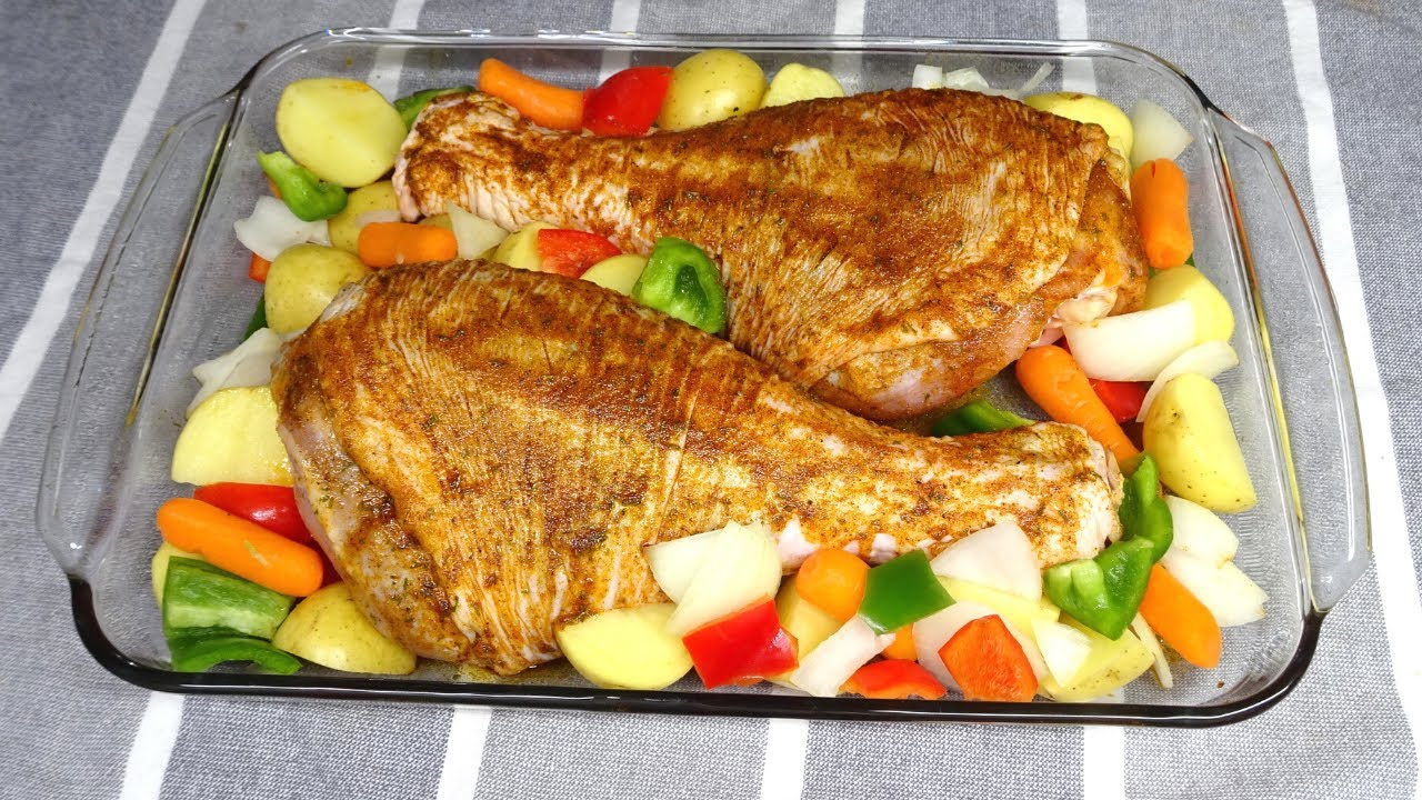 recetas de muslos de pavo al horno