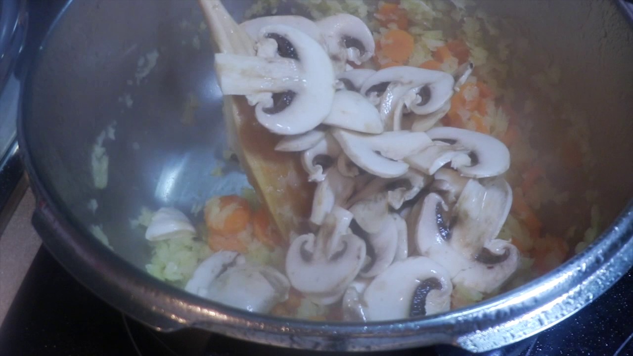 redondo con zanahorias y cebolla en olla express