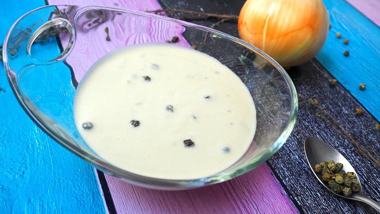 salsa a la pimienta verde con champiñones