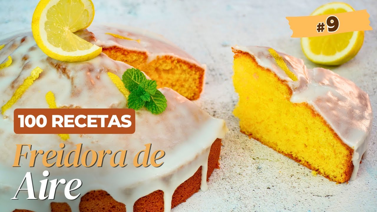 bizcocho de leche en freidora de aire