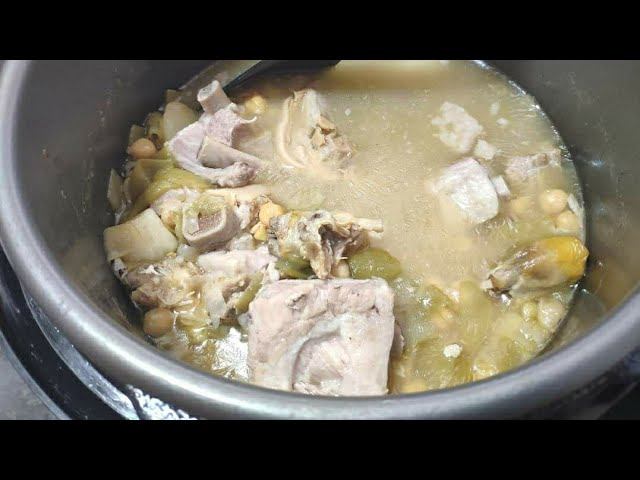 cocido con garbanzos de bote en olla gm