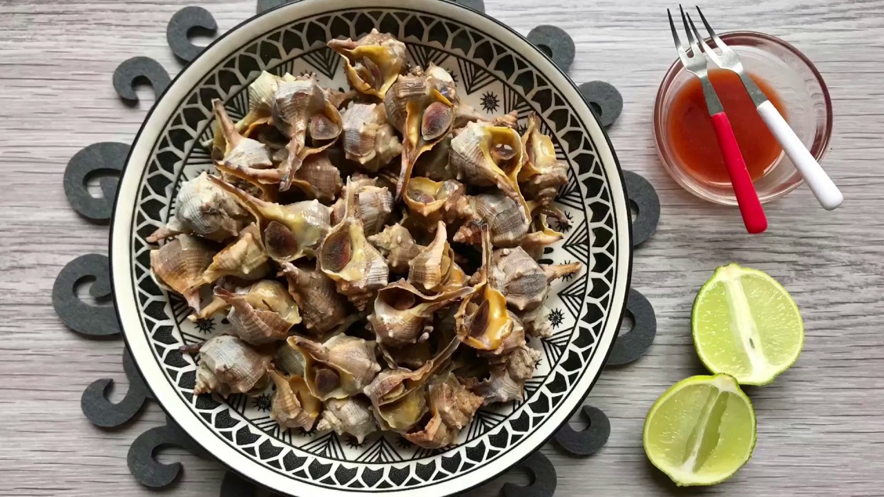 como preparar los caracoles de mar