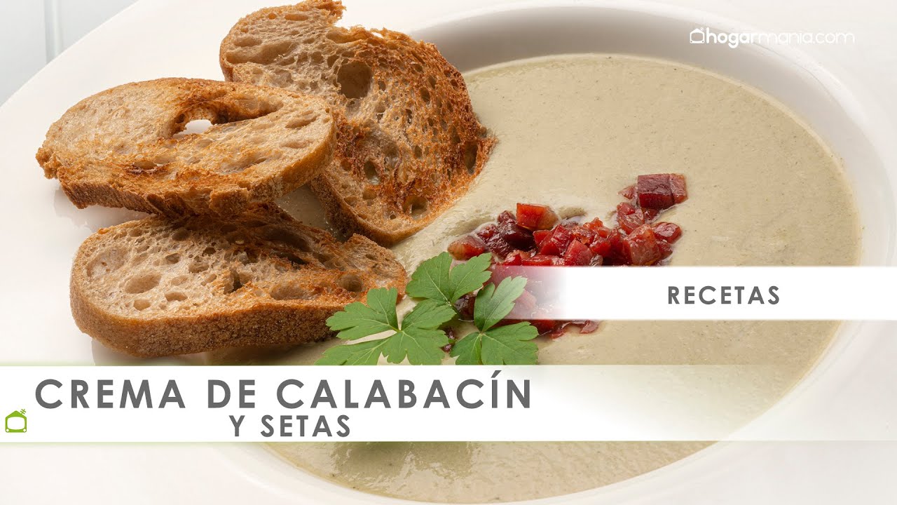 crema de calabacin y setas arguiñano