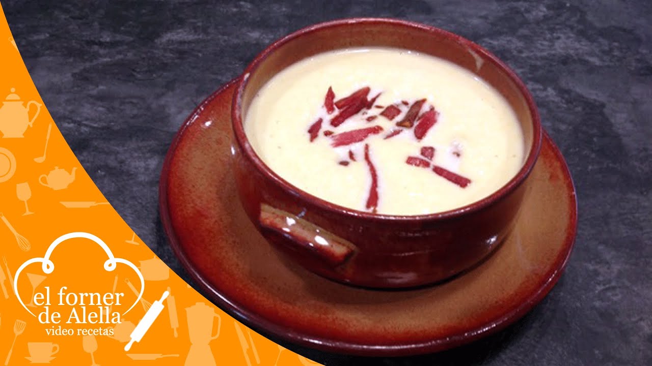 crema fria de puerros y manzana