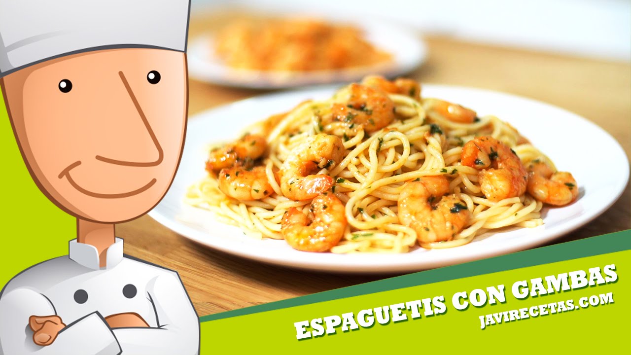 espaguetis con gambas al ajillo javi recetas
