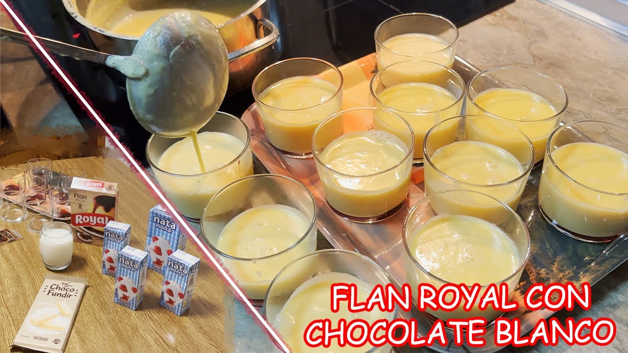 flan de chocolate con flan royal