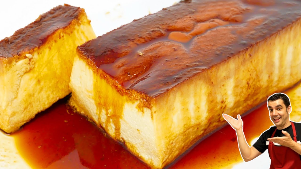 flan de leche condensada y queso