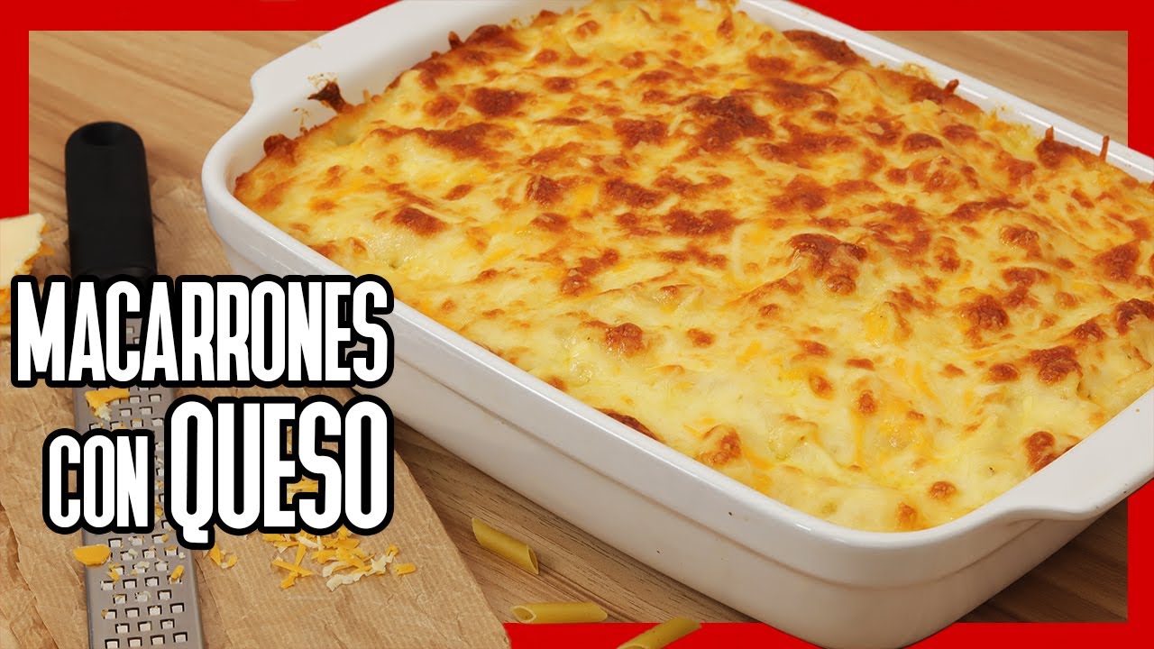 macarrones al horno con queso y nata