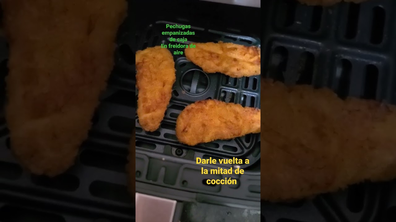 pechugas empanizadas en freidora de aire