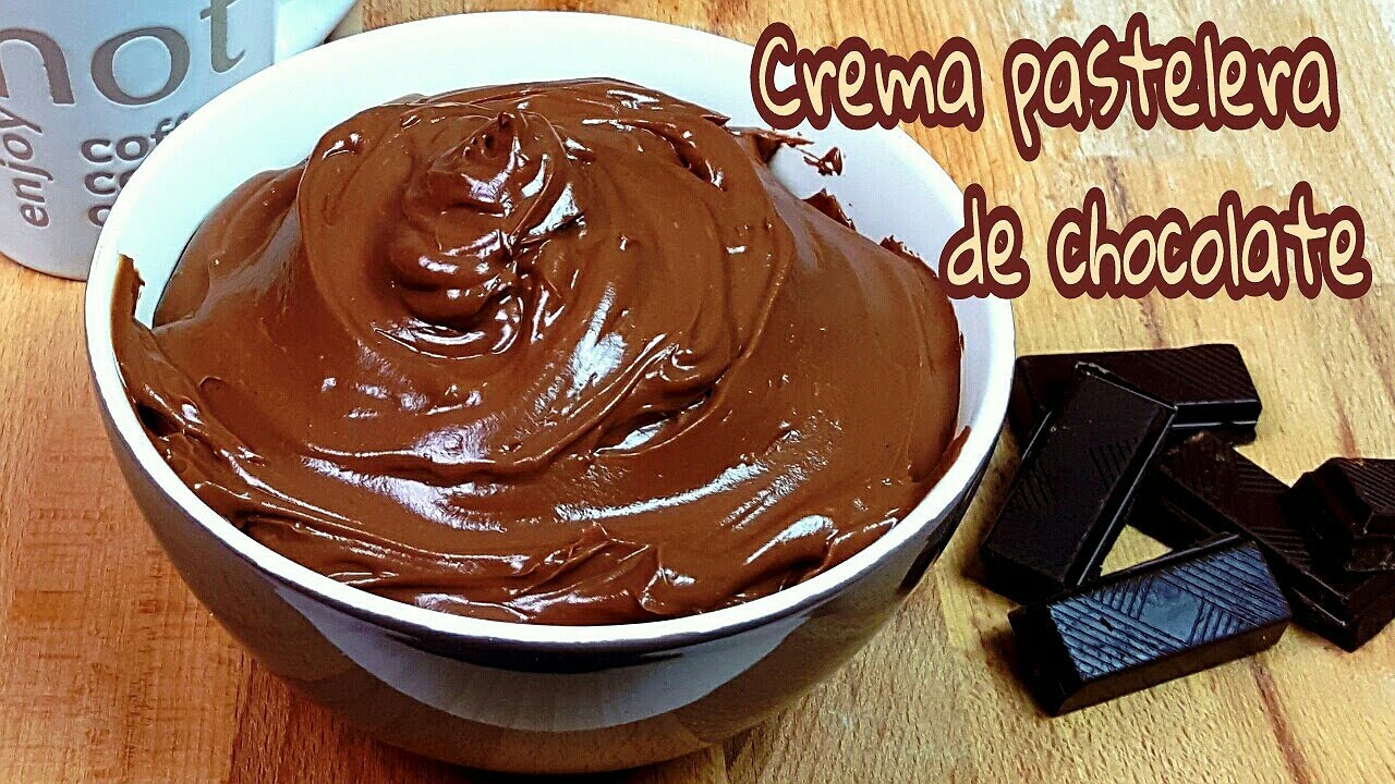 receta de crema de chocolate para relleno