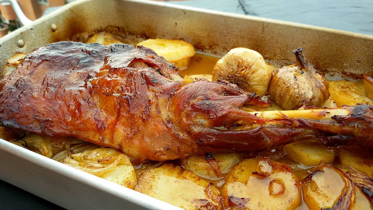 receta de pierna de cordero al horno jugosa