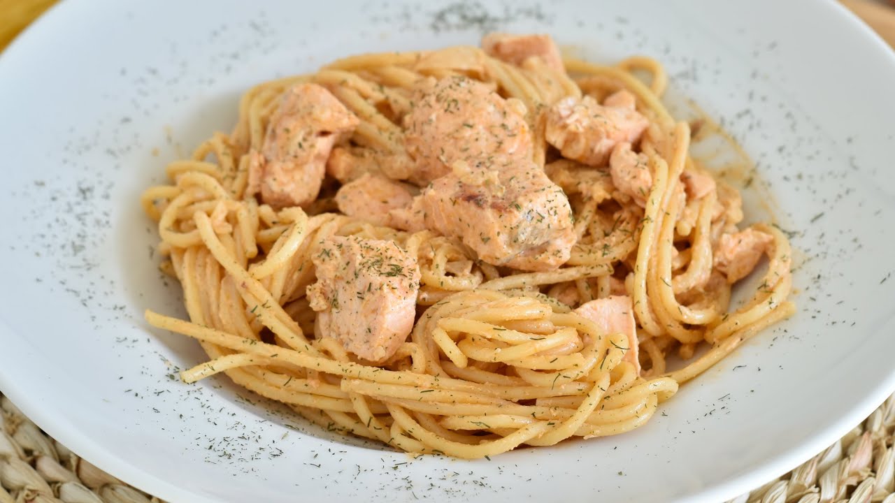 receta pasta con salmon y nata