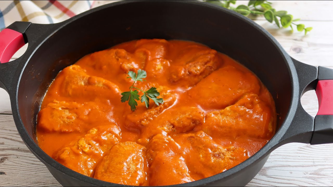 salsa para acompañar pimientos rellenos de setas