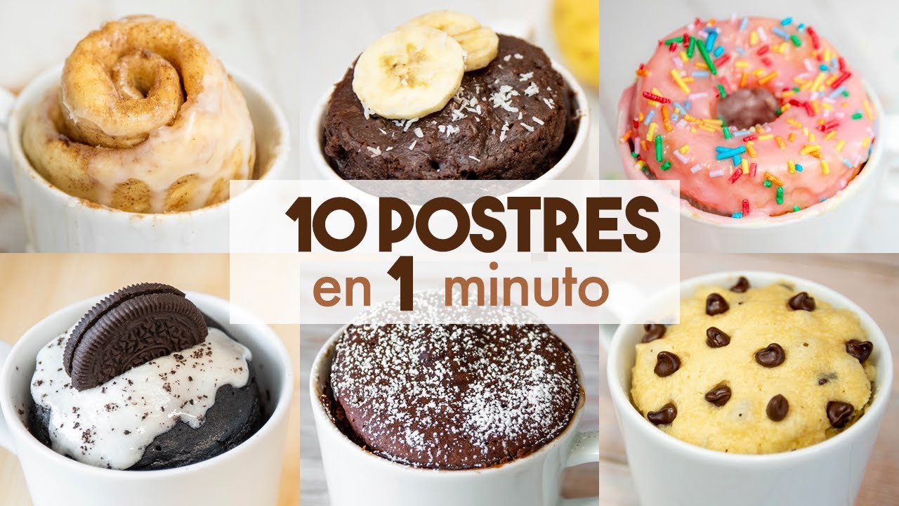 10 postres hechos en el microondas
