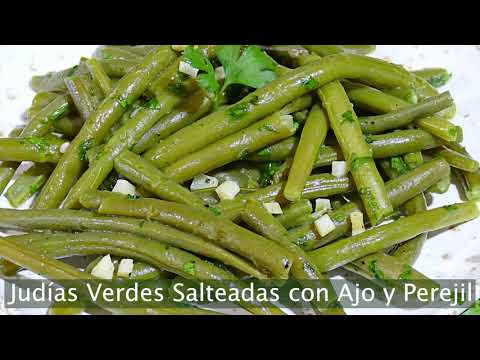 alubias salteadas con ajo y perejil