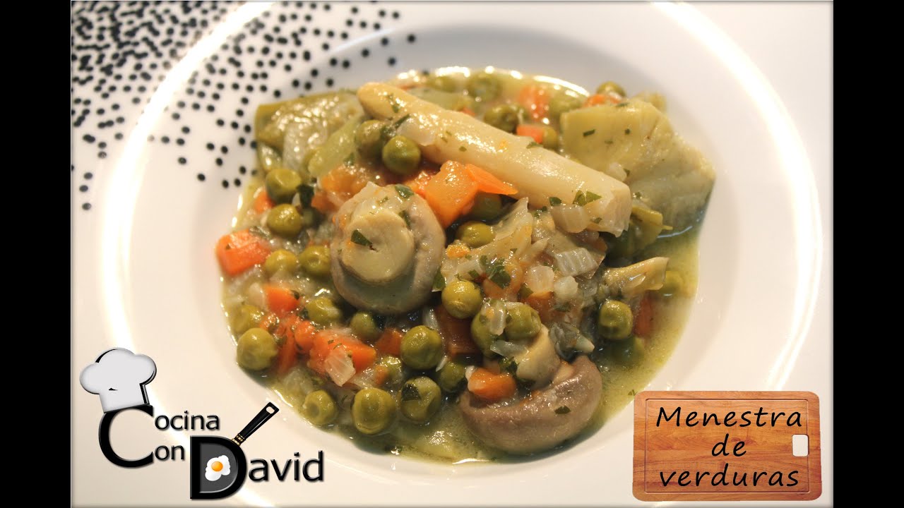 arroz con menestra de verduras de bote