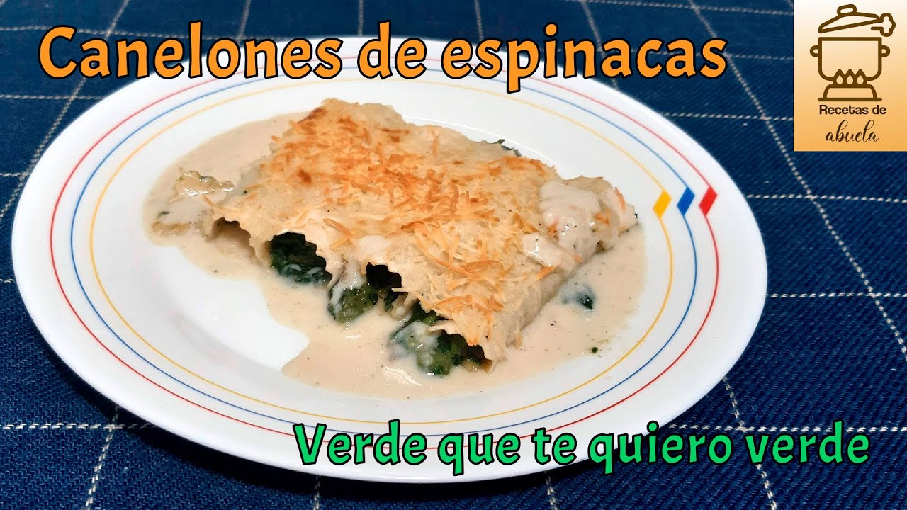 canelones de espinacas a la catalana