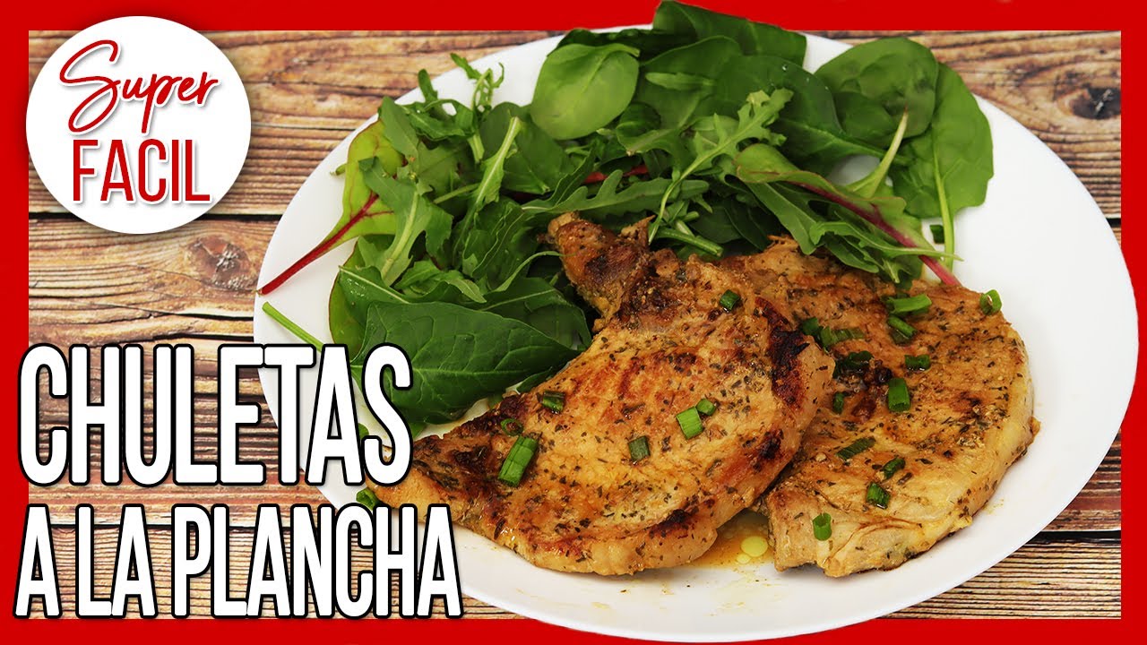 chuleta de cerdo a la plancha