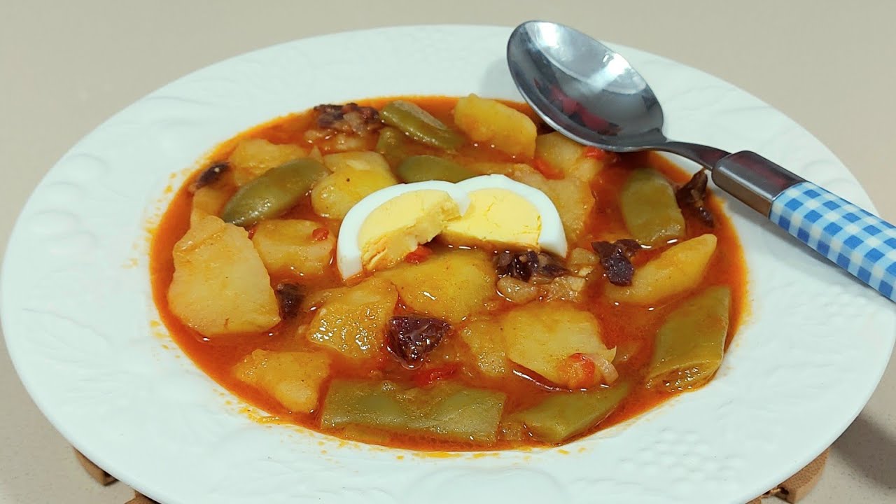 cocinar judías verdes de bote con patatas