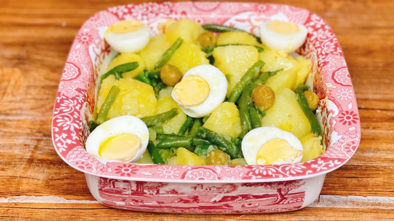 ensalada de habichuelas verdes y patatas