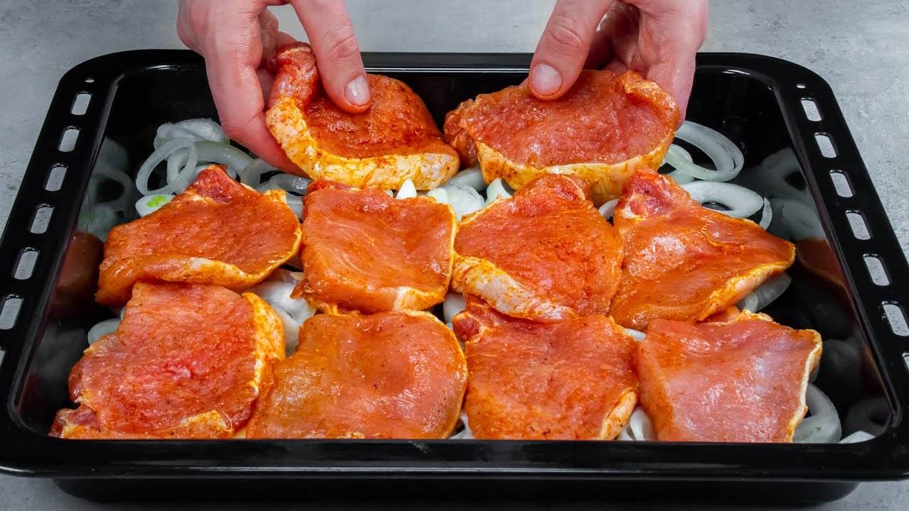 filetes de jamón de cerdo al horno