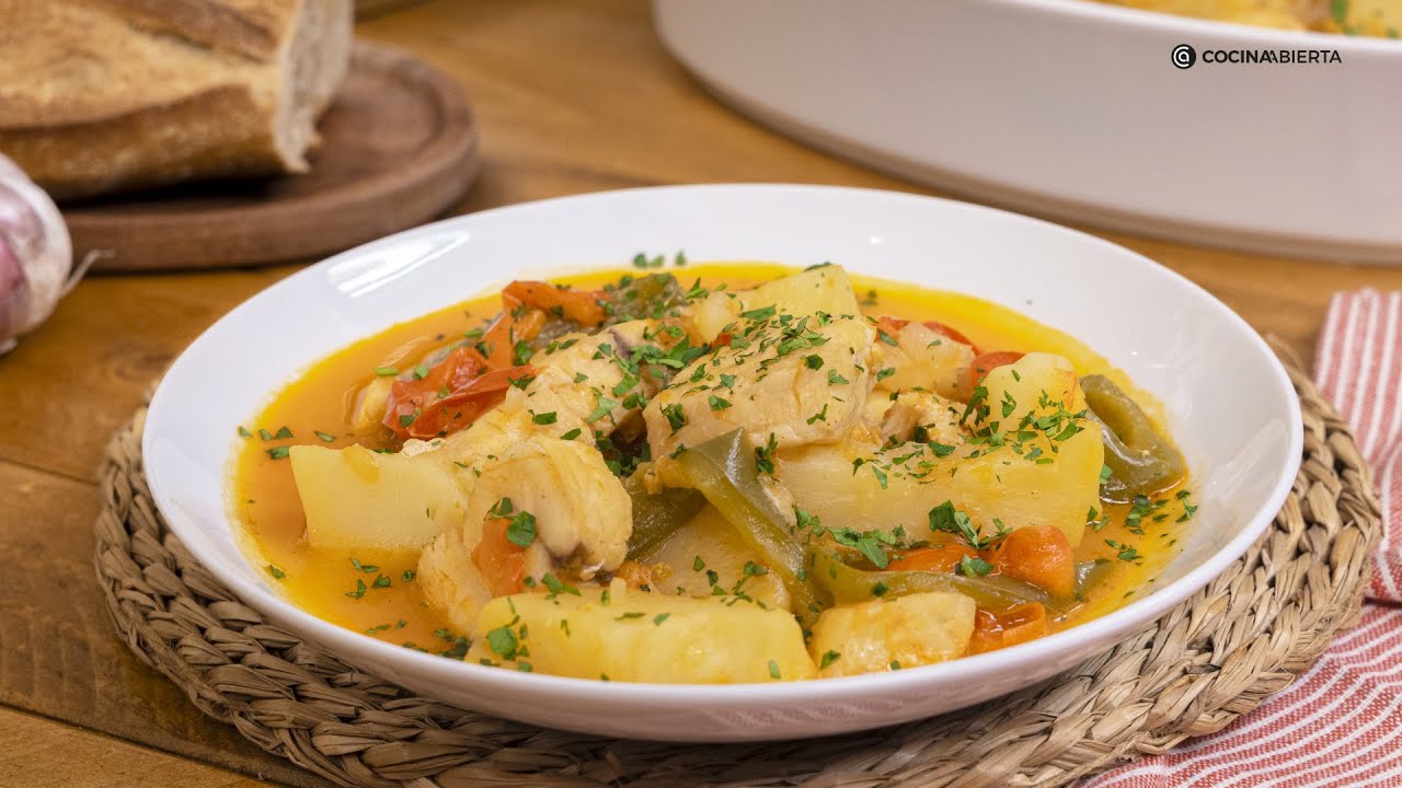 guiso de patatas con pescado arguiñano