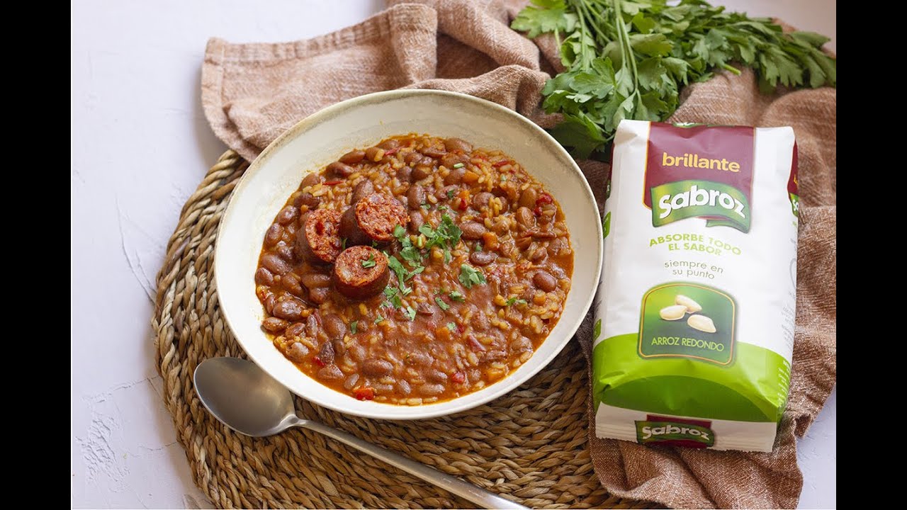 judias pintas con arroz en olla rapida
