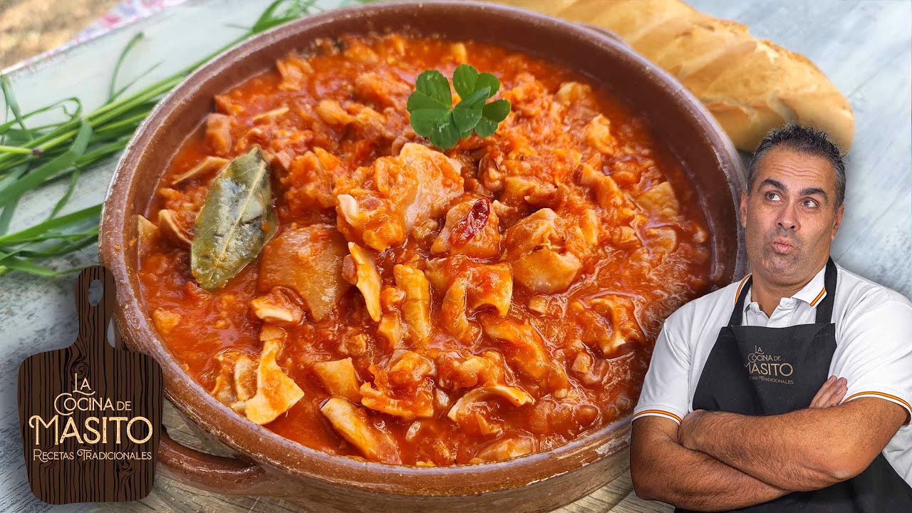 oreja con tomate como en los bares