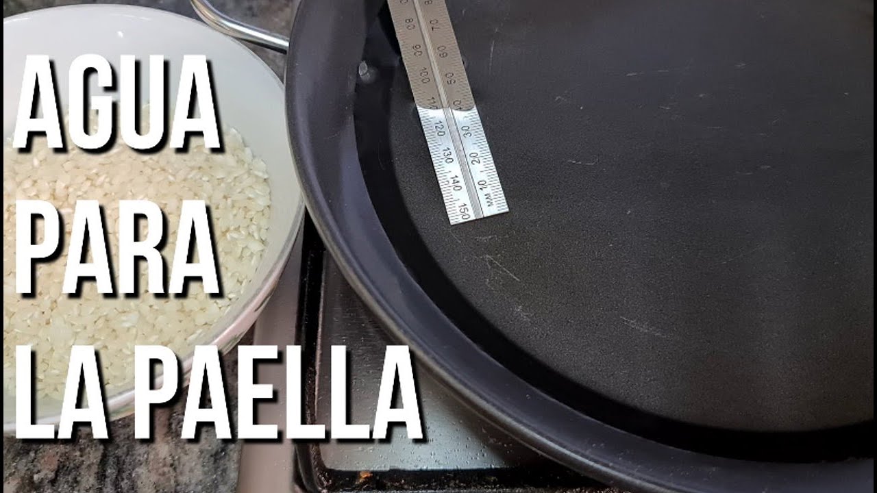 paella cantidad de agua y arroz