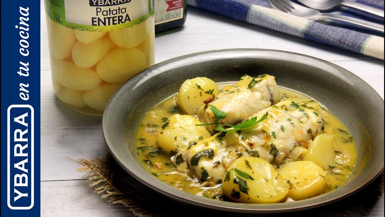 patatas en salsa verde sin pescado