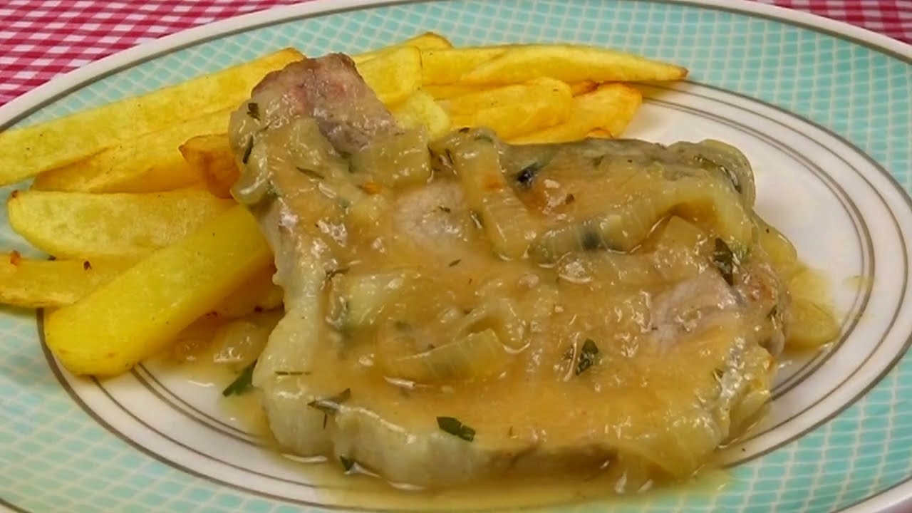 receta chuleta de aguja de cerdo