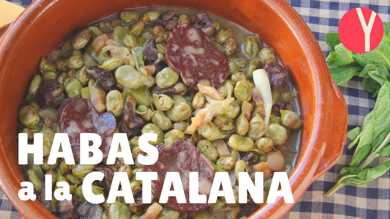 receta habas a la catalana congeladas