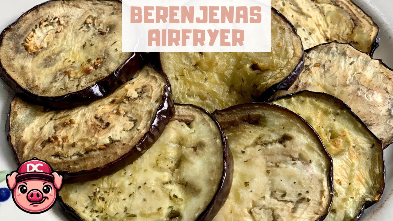 rodajas berenjenas en freidora de aire