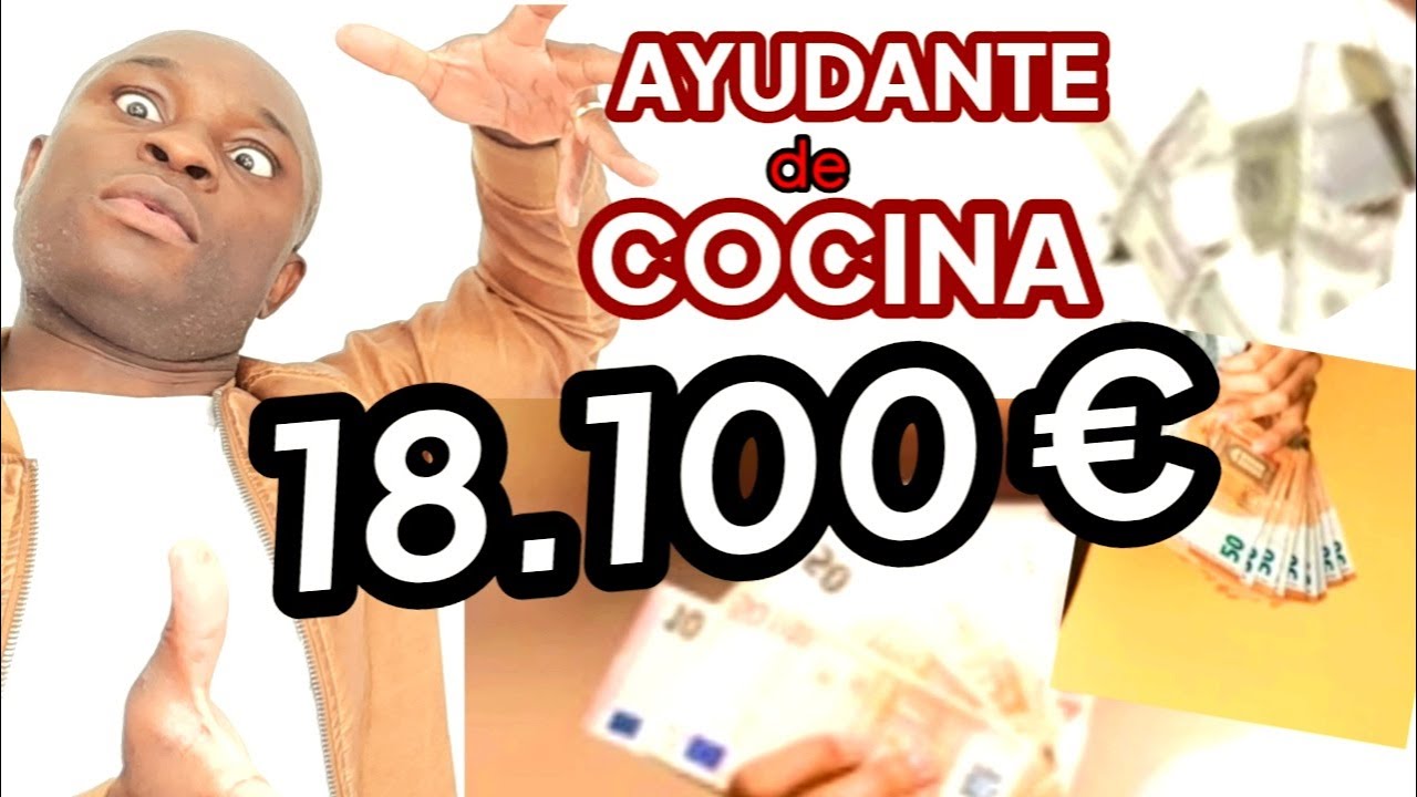sueldo de ayudante de cocina media jornada