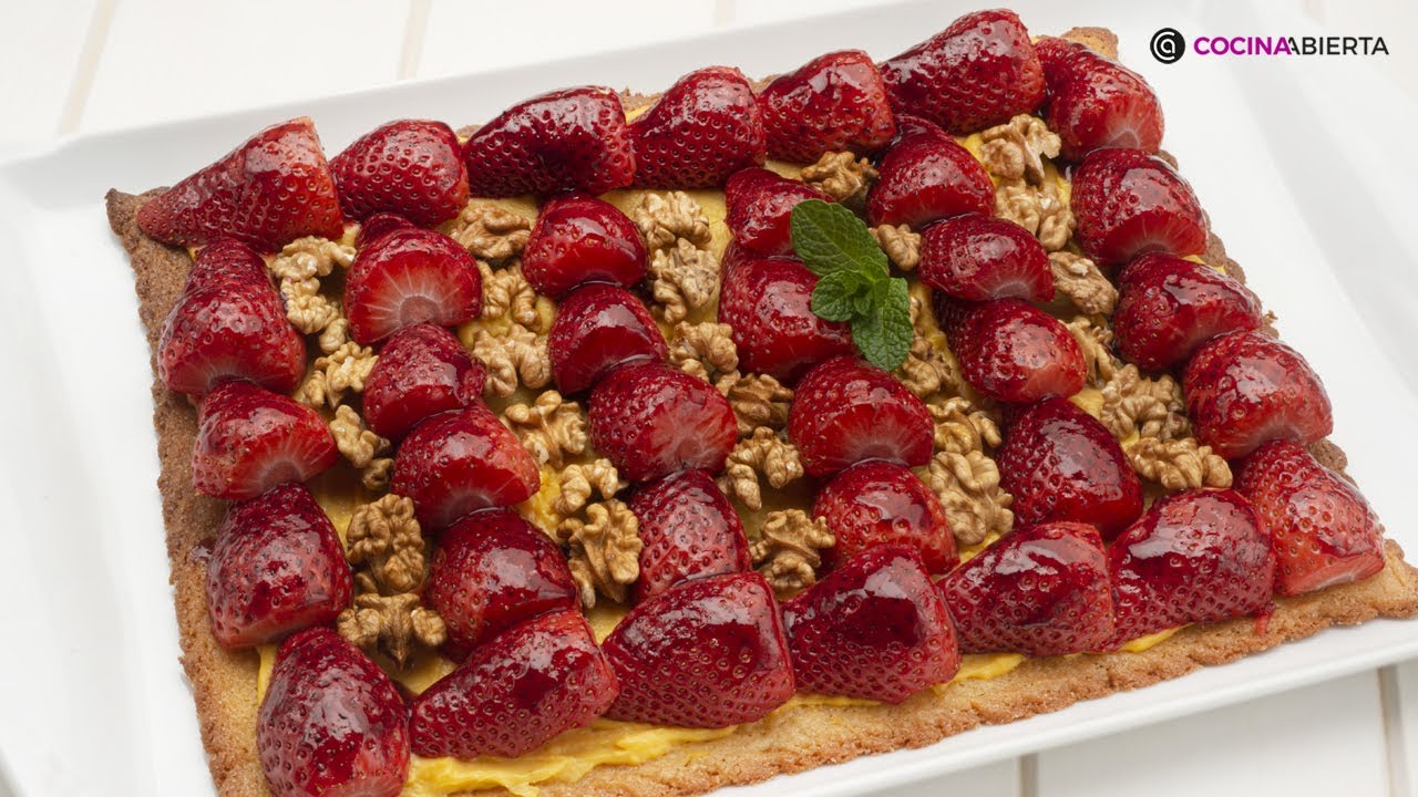 tarta de fresas con nata eva arguiñano