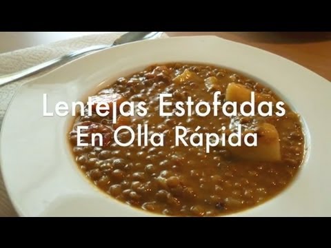 tiempo de cocción de lentejas en olla express