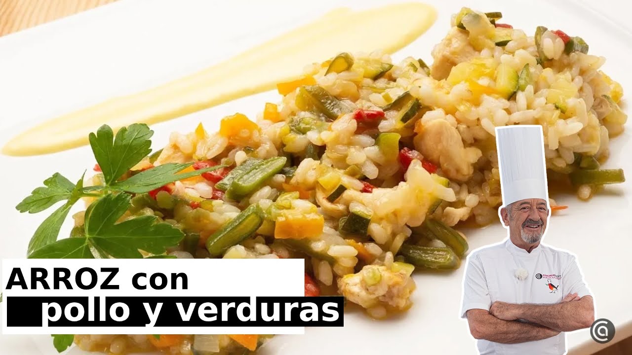 arroz con verduras y pollo arguiñano