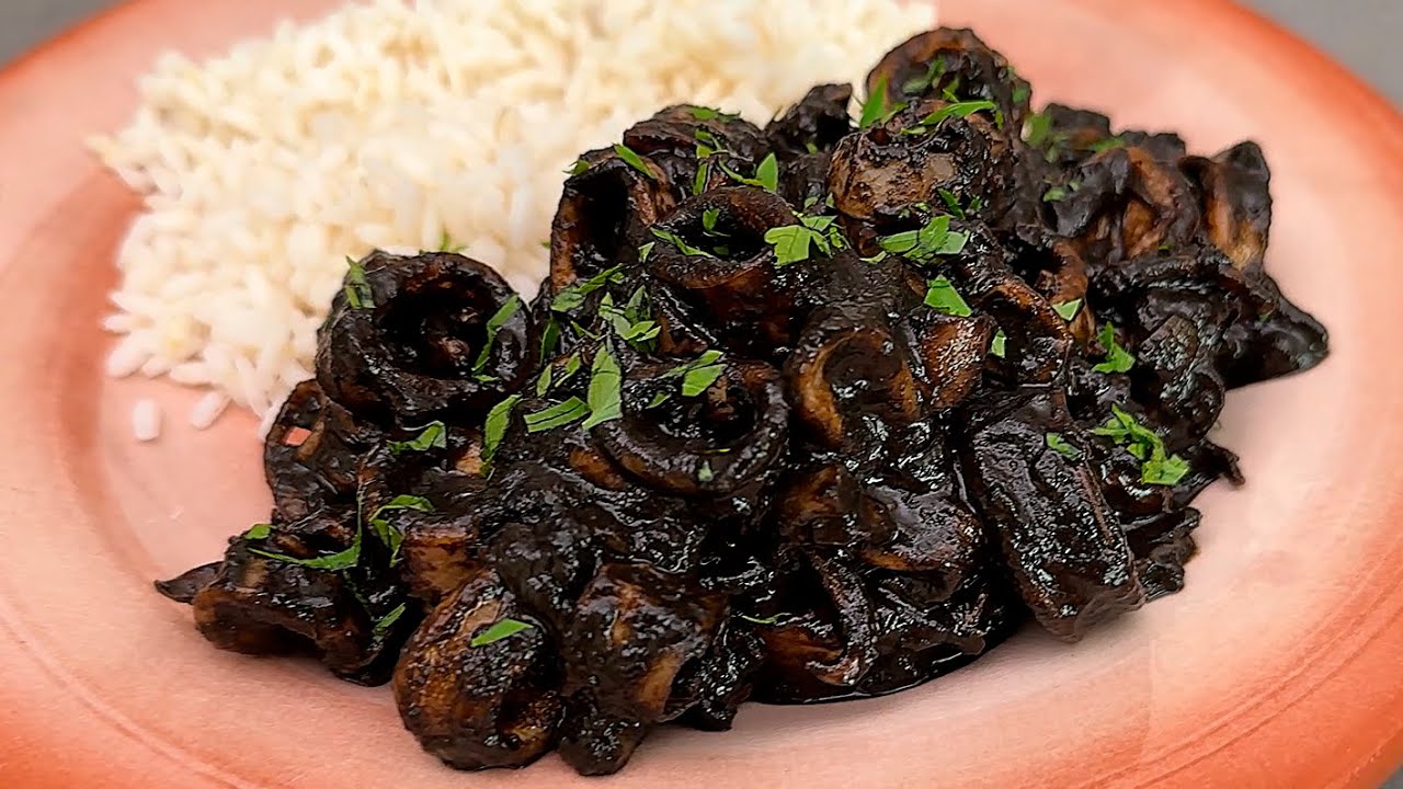 chipirones en su tinta con arroz