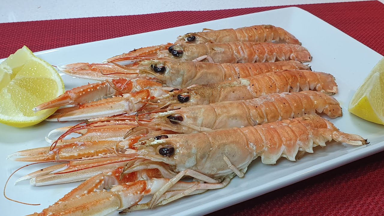 cigalas a la plancha en sartén