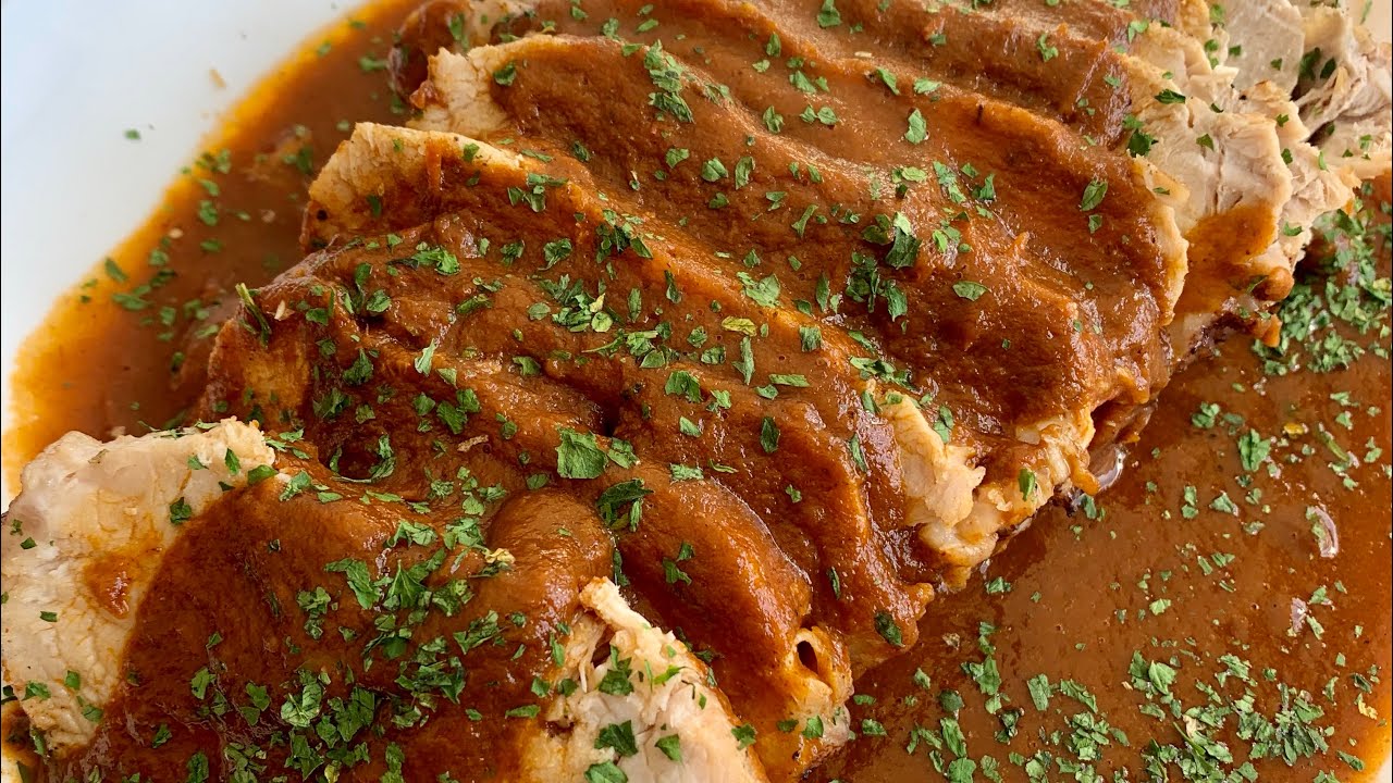 cinta de lomo en salsa olla express