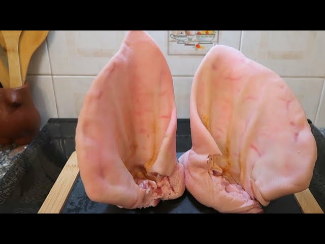 cocer oreja de cerdo en olla express