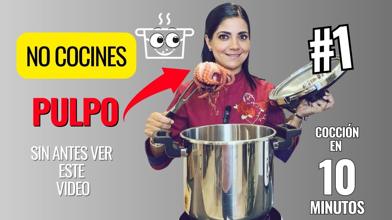 como cocer pulpo en olla express