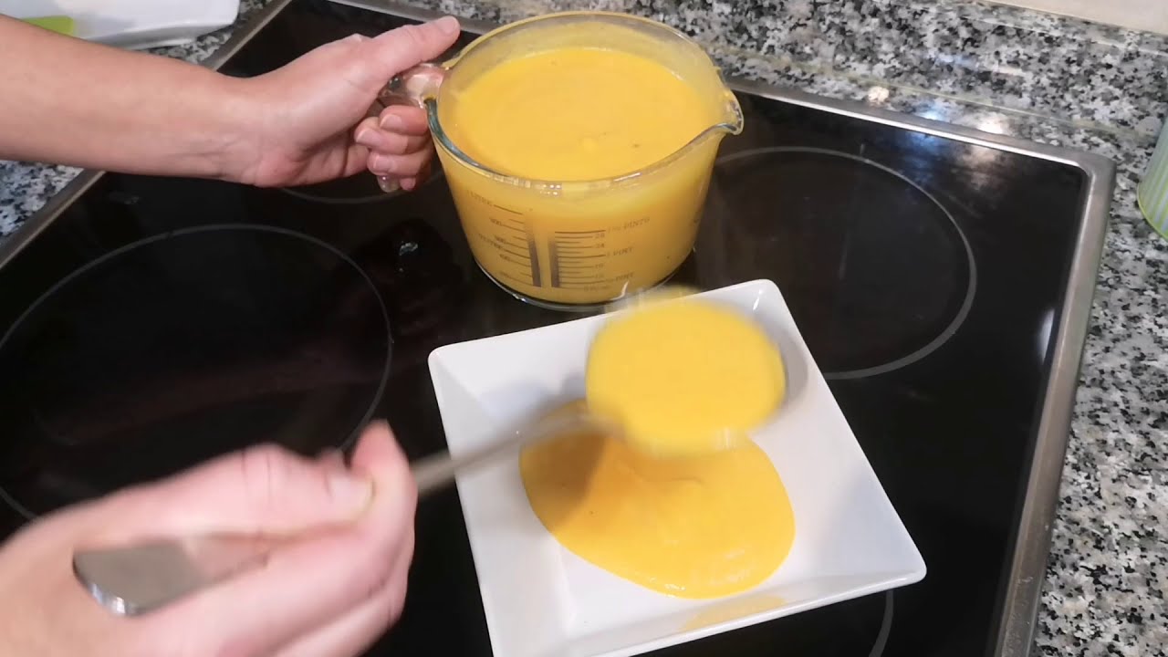 crema de calabaza y zanahoria con quesitos