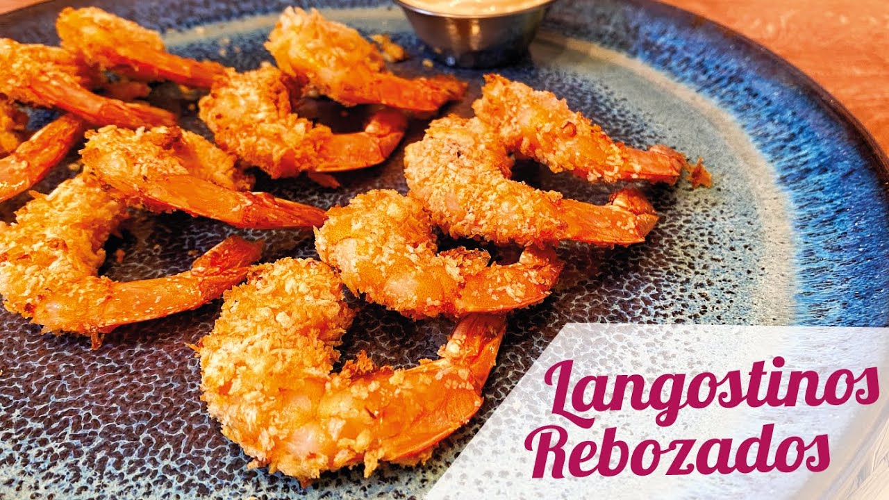 gambas rebozadas en freidora de aire