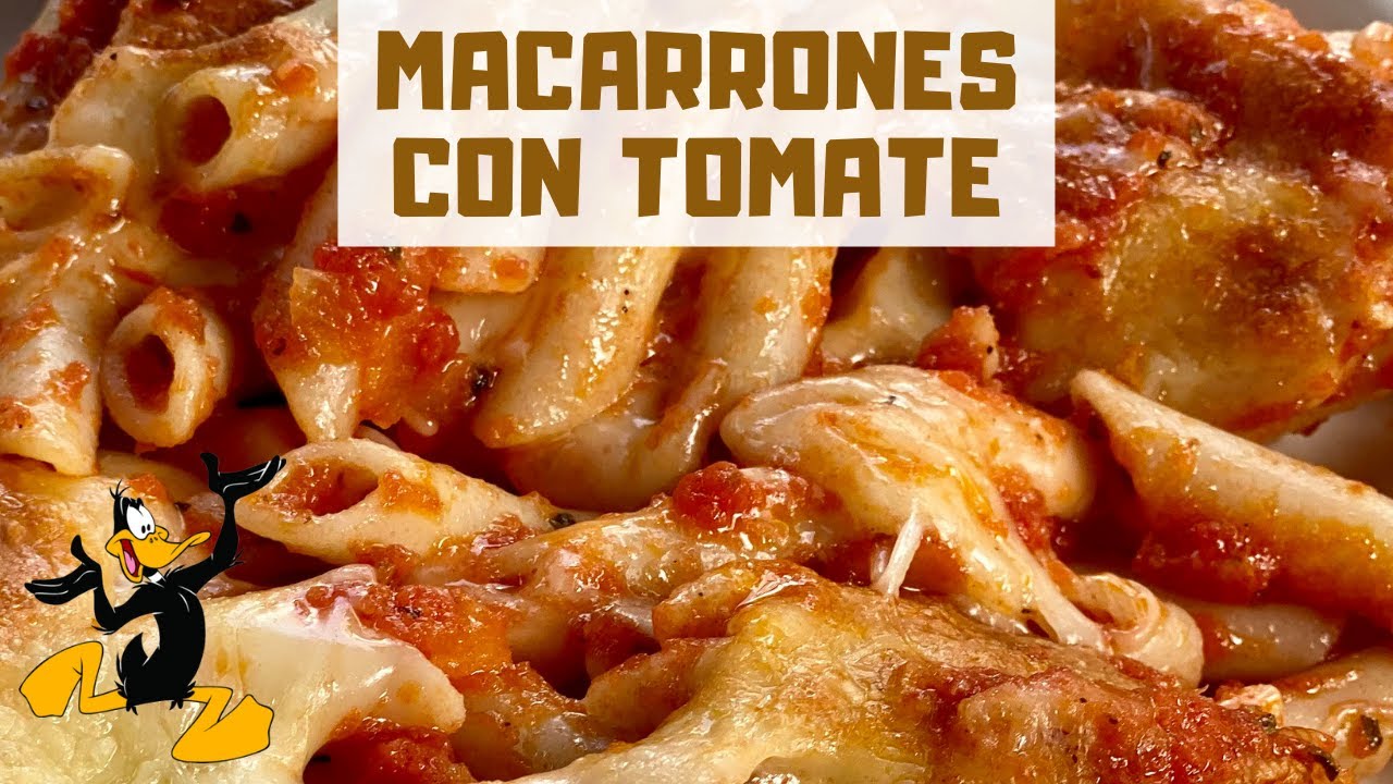macarrones al horno con tomate y queso