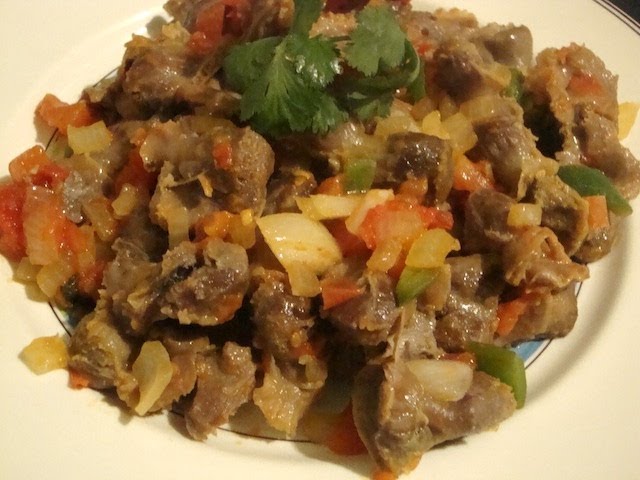 mollejas de pollo de la abuela
