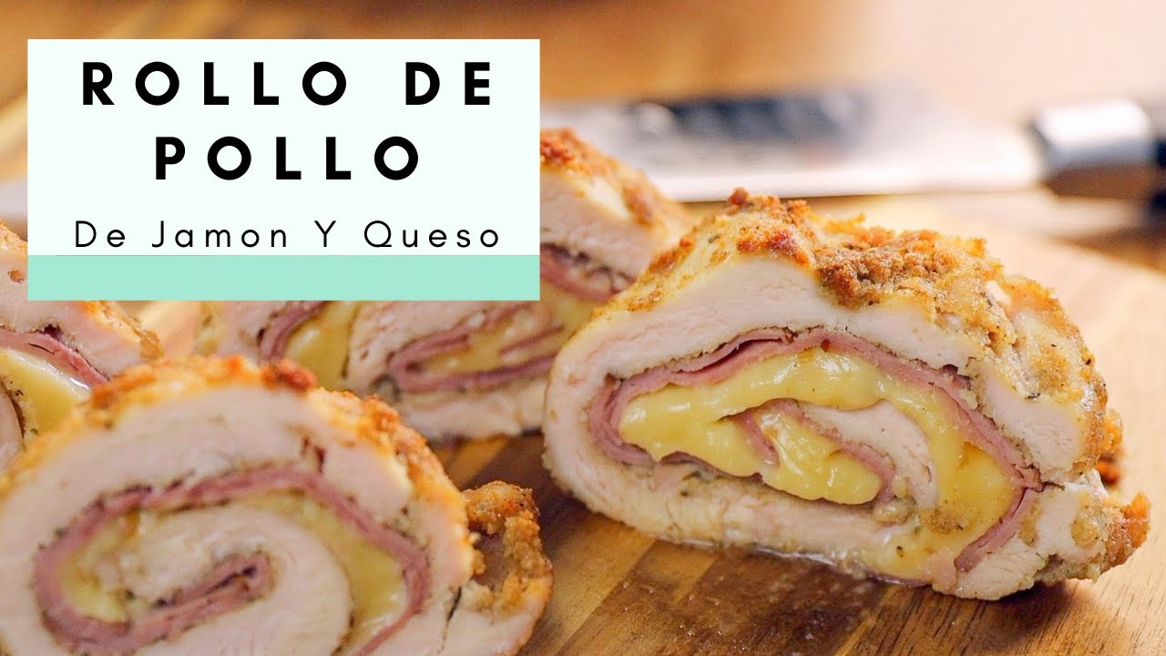 pechugas de pollo rellenas de jamón y queso al horno