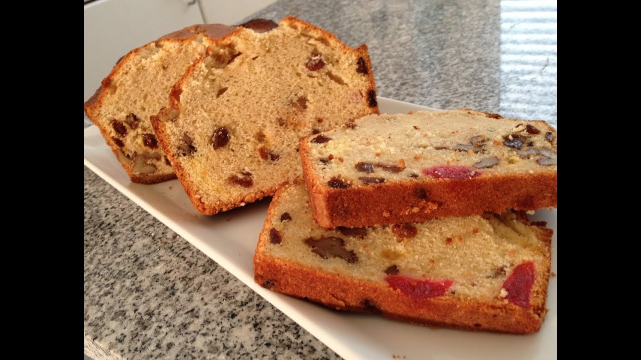 plum cake de nueces y pasas